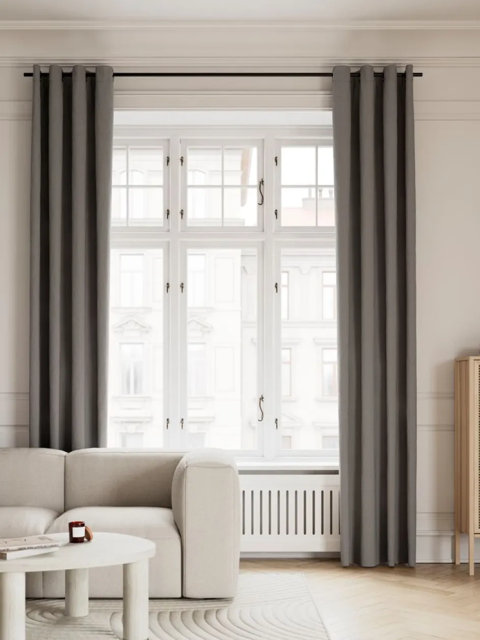 Clearance KVINGLACortina semiopaca KVINGLA 1x140x245 gris cálido Cortinas Opacas