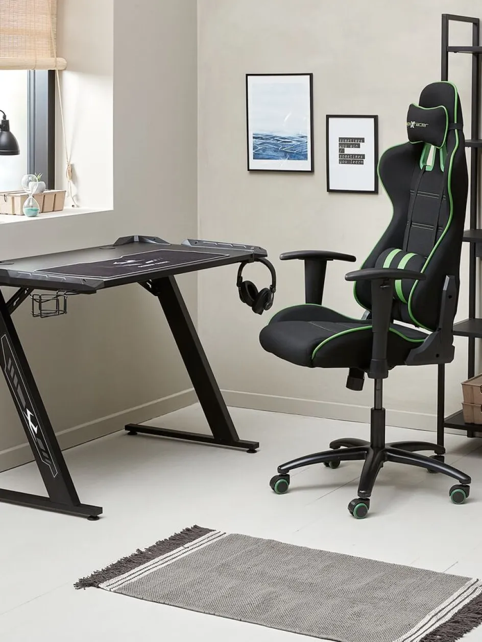 Hot LAMDRUPSilla gaming LAMDRUP negro/verde Sillas De Oficina|Sillas Gaming