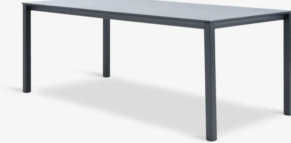 Discount LANGET + GLOMFJORDMesa LANGET L207 + 4 sillas GLOMFJORD negro Conjuntos Mesa Y Sillas De Jardín