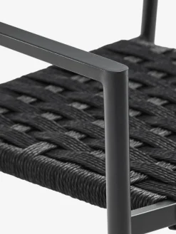 Hot LANGET + TRILLEVALLENMesa LANGET L207 + 4 sillas TRILLEVALLEN negro Conjuntos Mesa Y Sillas De Jardín