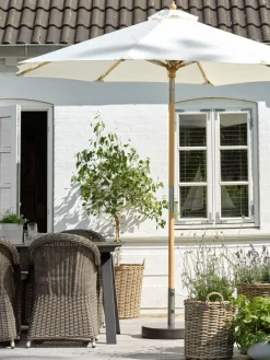 New LEMVIGSombrilla inclinable LEMVIG Ø300 blanco crudo Sombrillas