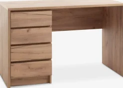 Discount LIMFJORDENEscritorio LIMFJORDEN 60x120 4 cajones color roble natural Escritorios|Escritorios Elevables