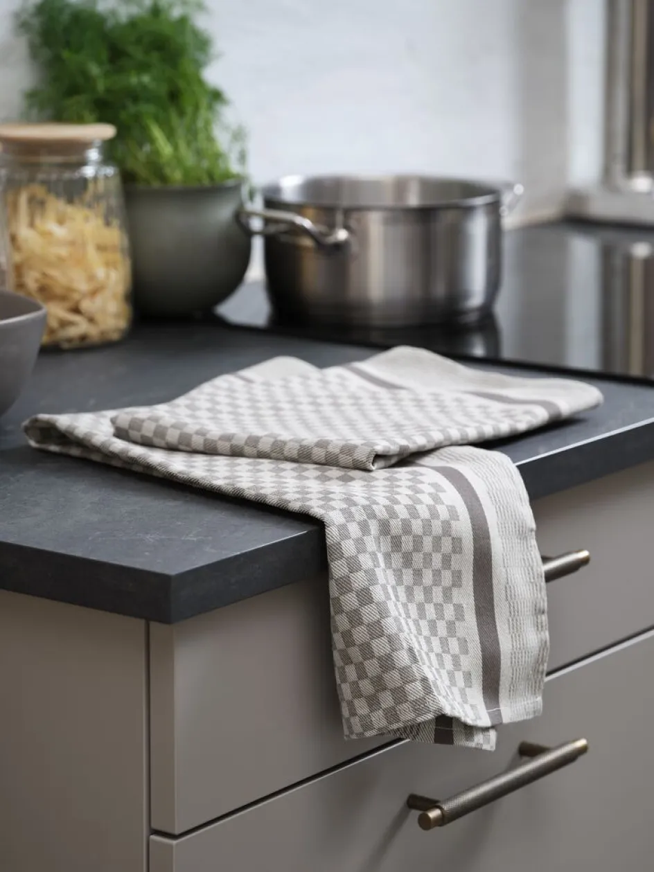 Clearance LIMURTPaño de cocina LIMURT 50x70 gris 2 unidades Paños De Cocina
