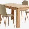 LINTRUP + BISTRUPMesa LINTRUP L140 roble salvaje + 4 sillas BISTRUP arena Mesas De Comedor|Conjuntos De Comedor