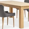 Discount LINTRUP + PEBRINGEMesa LINTRUP L190/280 roble salvaje + 4 sillas PEBRINGE gris Mesas De Comedor|Conjuntos De Comedor