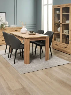 New LINTRUPMesa de comedor LINTRUP 80x140 roble salvaje natural Mesas De Comedor