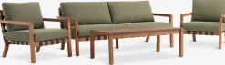 Outlet LITSBACKENConjunto muebles jardín LITSBACKEN 4,5 plazas madera dura Conjuntos Mesa Y Sillas De Jardín|Muebles De Jardín