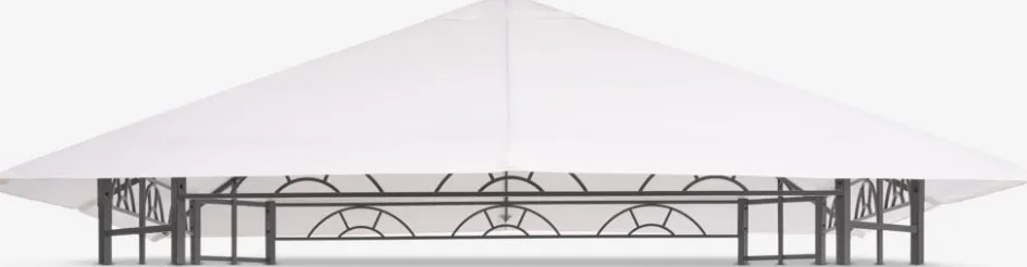 Clearance LOFOTENTecho para cenador LOFOTEN A3xL3m blanco Cenadores Y Pérgolas
