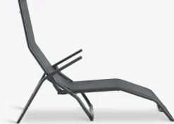 LOMMATumbona plegable LOMMA A63xL130 negro Muebles De Jardín|Tumbonas