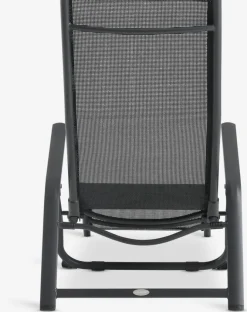 LOMMATumbona plegable LOMMA A63xL130 negro Muebles De Jardín|Tumbonas