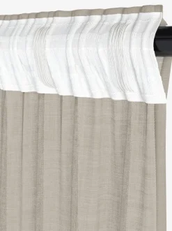 Best LUTELANDETCortina LUTELANDET 1x140x245 beis Cortinas Traslúcidas