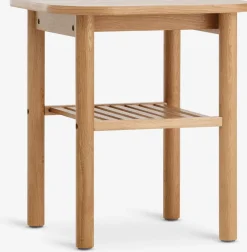 Discount LYNGVIGMesa auxiliar LYNGVIG 45x45 1 estante roble natural Mesas De Centro|Mesas Auxiliares