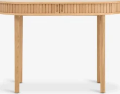 New LYNGVIGMesa consola LYNGVIG 50x110 2 puertas persiana roble natural Consolas|Consolas