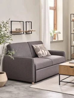 Hot LYSTRUPSofá cama LYSTRUP 2 plazas tela gris oscuro Sofás Cama|Sofás Cama
