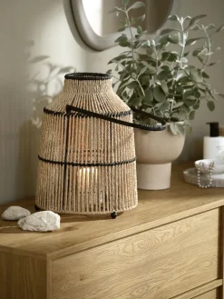 Hot MAALTHEFarol MAALTHE Ø27xA35cm natural/negro Faroles
