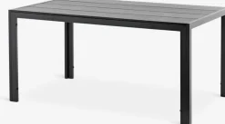 Sale MADERUP + GLOMFJORDMesa MADERUP L150 + 4 sillas GLOMFJORD negro Conjuntos Mesa Y Sillas De Jardín