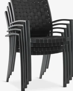 Outlet MADERUP + GLOMFJORDMesa MADERUP L90 + 4 sillas GLOMFJORD negro Conjuntos Mesa Y Sillas De Jardín