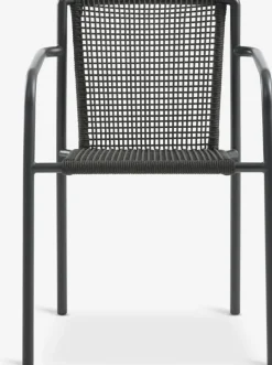 MADERUP + KRISTIANSTADMesa MADERUP L205 negro + 4 sillas KRISTIANSTAD verde Conjuntos Mesa Y Sillas De Jardín