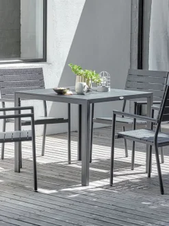 Discount MADERUPMesa de jardín MADERUP A90xL90 negro Mesas De Jardín