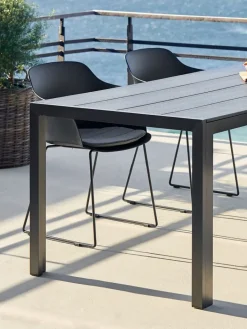 Outlet MADERUPMesa de jardín MADERUP A90xL205 negro Mesas De Jardín