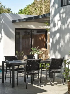 Outlet MADERUPMesa de jardín MADERUP A90xL205 negro Mesas De Jardín