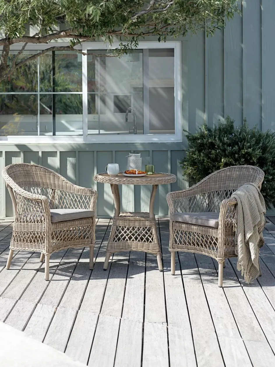 Clearance MAGLEBJERGMesa MAGLEBJERG Ø70 + 2 sillas MAGLEBJERG natural Conjuntos Mesa Y Sillas De Jardín