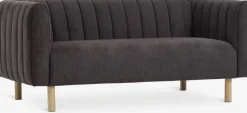 Clearance MAGLEBYSofá MAGLEBY 2,5 plazas tela marrón oscuro 2 Plazas|3 Plazas