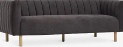 Clearance MAGLEBYSofá MAGLEBY 3 plazas tela marrón oscuro 2 Plazas|3 Plazas