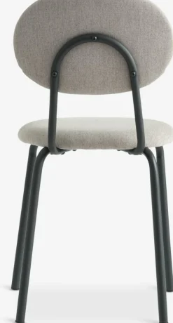 Sale MALTSilla de comedor MALT tela arena/negro Sillas De Comedor