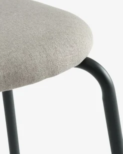 Sale MALTSilla de comedor MALT tela arena/negro Sillas De Comedor