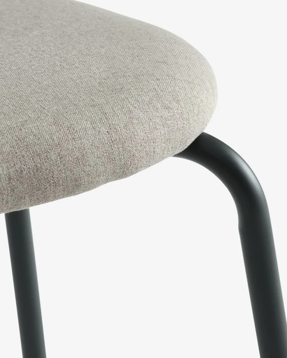 Sale MALTSilla de comedor MALT tela arena/negro Sillas De Comedor