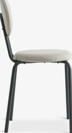 Sale MALTSilla de comedor MALT tela arena/negro Sillas De Comedor