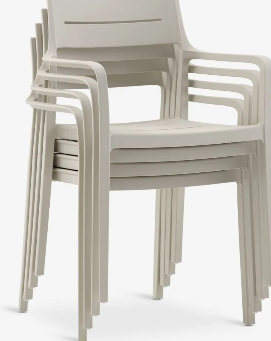 Clearance MARIELYST + INGSTRUPMesa MARIELYST L205 + 4 sillas INGSTRUP beis Conjuntos Mesa Y Sillas De Jardín