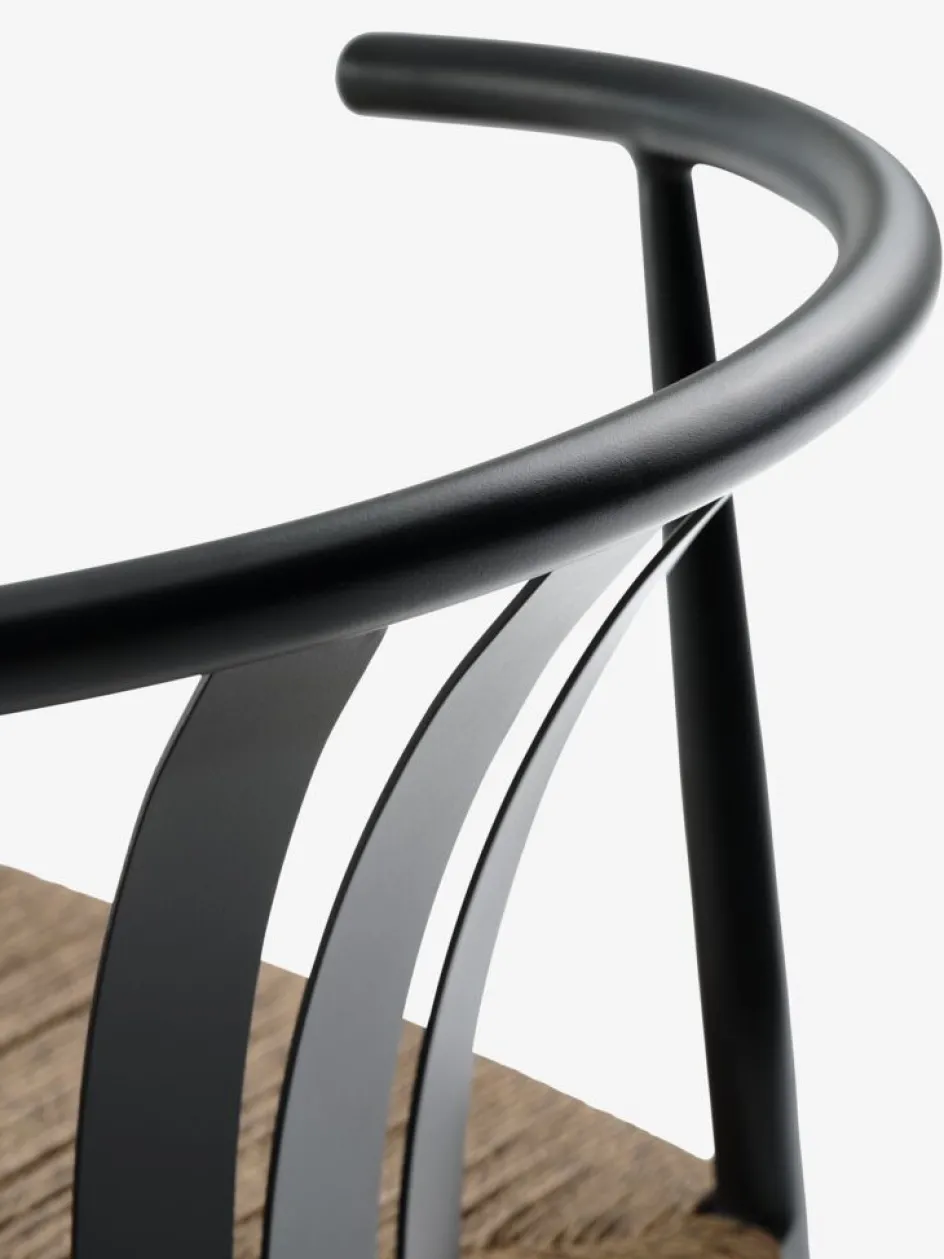 Sale MARIELYST + TAGMARKMesa MARIELYST L150 gris + 4 sillas TAGMARK negro Conjuntos Mesa Y Sillas De Jardín