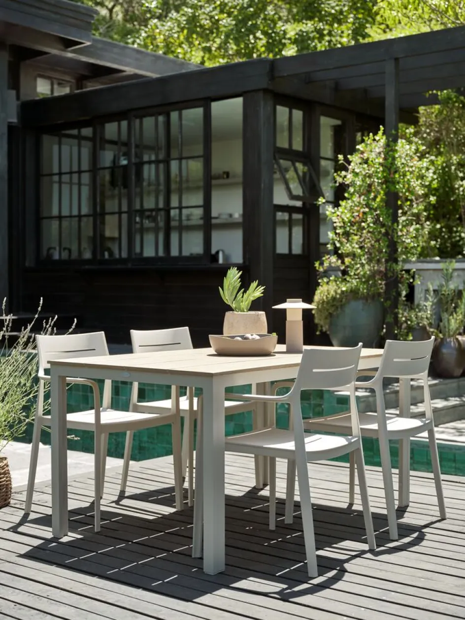 Sale MARIELYSTMesa de jardín MARIELYST A90xL150 beis Mesas De Jardín