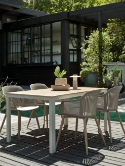 Sale MARIELYSTMesa de jardín MARIELYST A90xL150 beis Mesas De Jardín