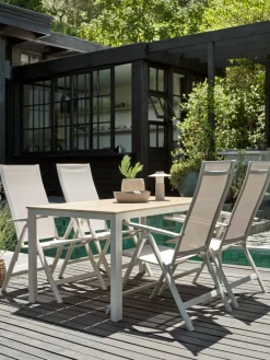 Sale MARIELYSTMesa de jardín MARIELYST A90xL150 beis Mesas De Jardín