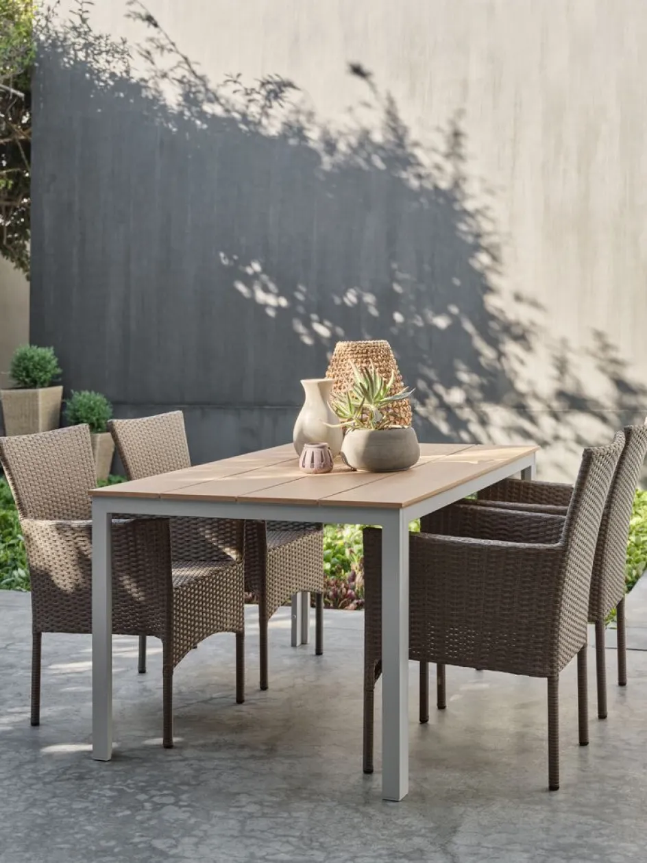 Sale MARIELYSTMesa de jardín MARIELYST A90xL150 beis Mesas De Jardín