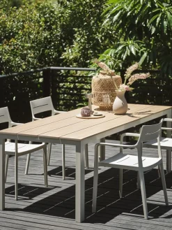 Best MARIELYSTMesa de jardín MARIELYST A90xL205 beis Mesas De Jardín