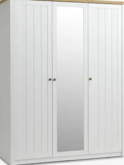 MARKSKELArmario MARKSKEL 162x210 blanco/color roble salvaje natural Armarios|Todos Los Armarios
