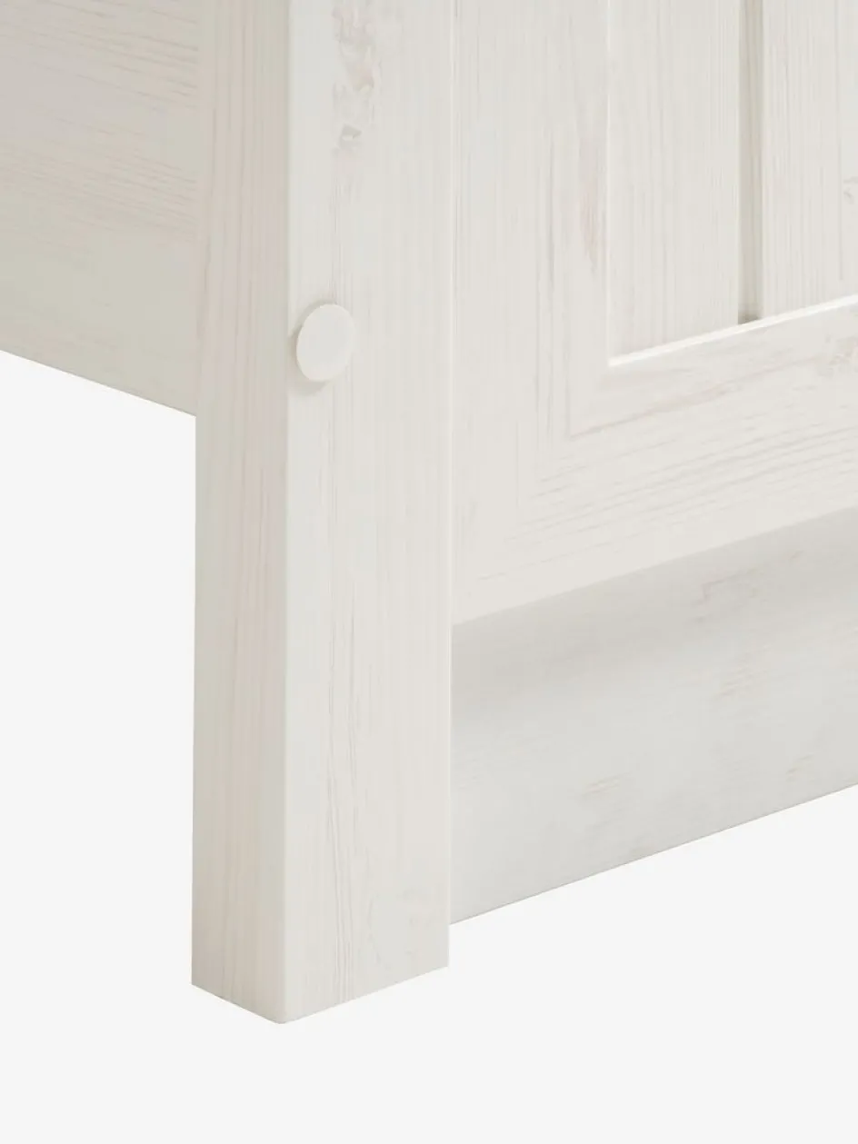 MARKSKELEstructura cama MARKSKEL 135x190 blanco/roble salvaje nat Estructuras De Cama|90 X 190 Cm