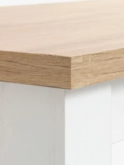 Discount MARKSKELMesa de centro MARKSKEL 60x110 blanco/color roble salvaje Mesas De Centro|Mesas Auxiliares