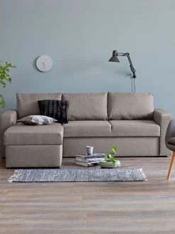 Clearance MARSLEVSofá cama con chaise longue MARSLEV tela Sofás Cama|Sofás Cama
