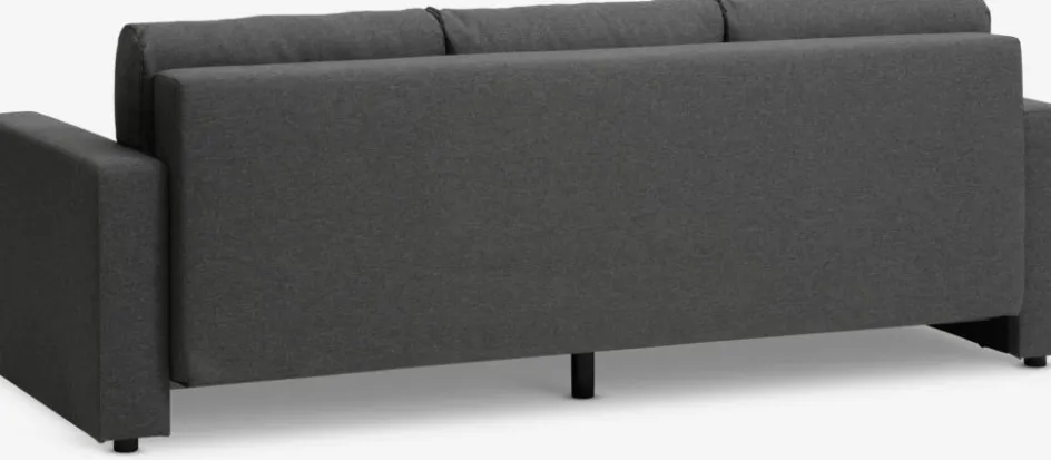 Sale MARSLEVSofá cama MARSLEV 3 plazas tela gris oscuro Sofás Cama|Sofás Cama