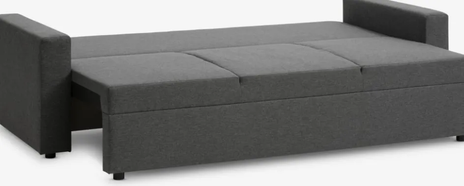 Sale MARSLEVSofá cama MARSLEV 3 plazas tela gris oscuro Sofás Cama|Sofás Cama