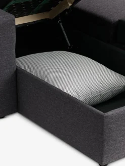 Best MARSLEVSofá cama rinconera MARSLEV tela gris oscuro Sofás Cama|Sofás Cama