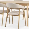 Outlet MARSTRAND + EJSINGMesa MARSTRAND L200 roble natural + 4 sillas EJSING beis Mesas De Comedor|Conjuntos De Comedor