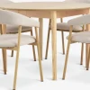 Outlet MARSTRAND + EJSINGMesa MARSTRAND Ø110 roble natural + 4 sillas EJSING beis Mesas De Comedor|Conjuntos De Comedor