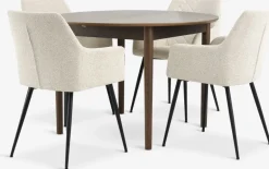 Online MARSTRAND + PURHUSMesa MARSTRAND Ø110 + 4 PURHUS blanco crudo Mesas De Comedor|Conjuntos De Comedor