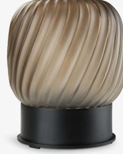 New MEJSELámpara a pilas MEJSE Ø14xA17cm marrón claro Iluminación Exterior